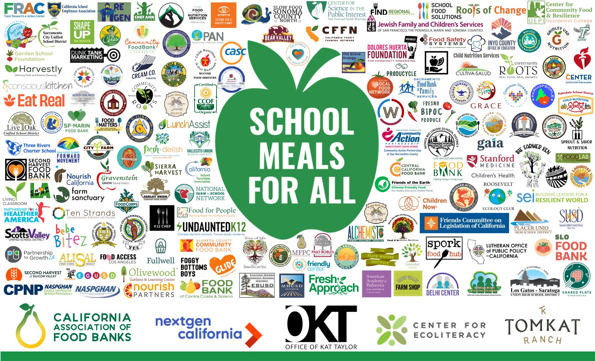 Complementary Organization 225+ Organizations Support Funding for School Meals for All along with ...